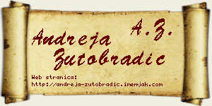 Andreja Žutobradić vizit kartica